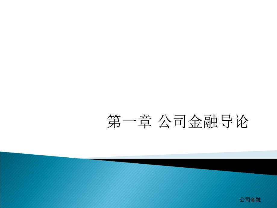 公司金融导论课件_第1页