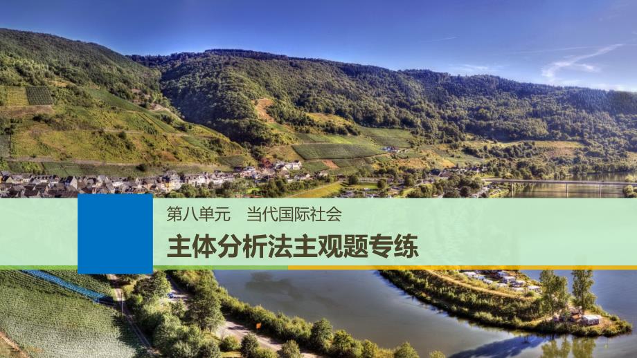 江苏专版高考政治一轮复习第八单元当代国际社会主体分析法主观题专练课件新人教版必修_第1页