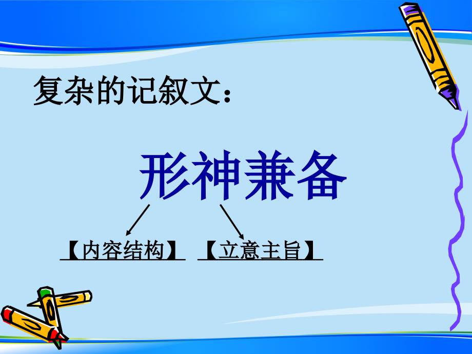 复杂的记叙文：形神兼备【优秀作文】课件_第1页