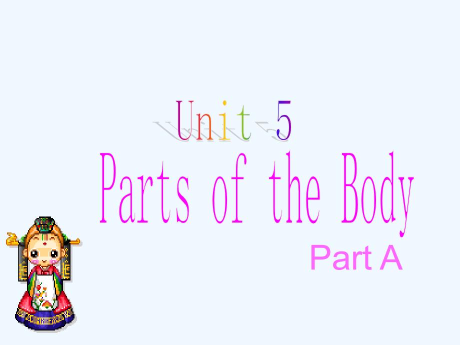 武威市某小学三年级英语下册-Unit-5-Parts-of-the-body课件-闽教版（三起）_第1页