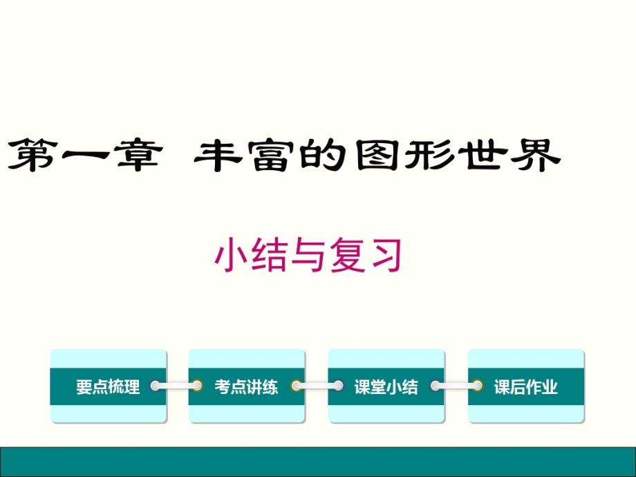 最新北师大版初一数学七年级上册第一章-丰富的图形世界-小结与复习课件_第1页