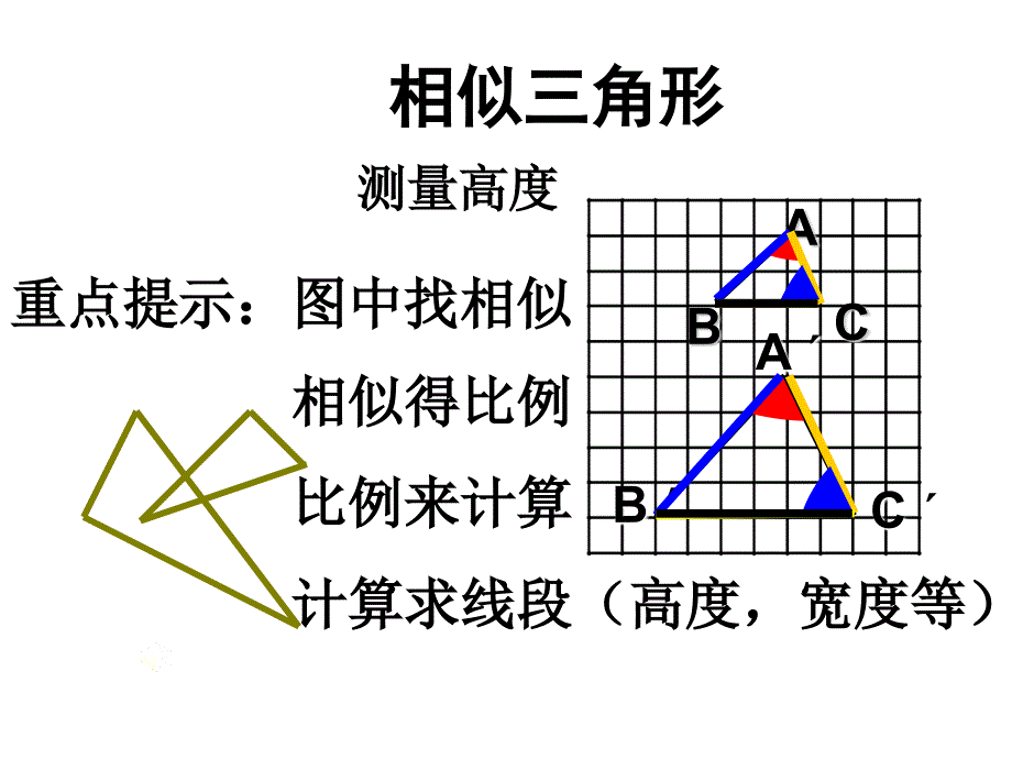 最新人教版数学九年级下册第27章第2节相似三角形-课件_第1页