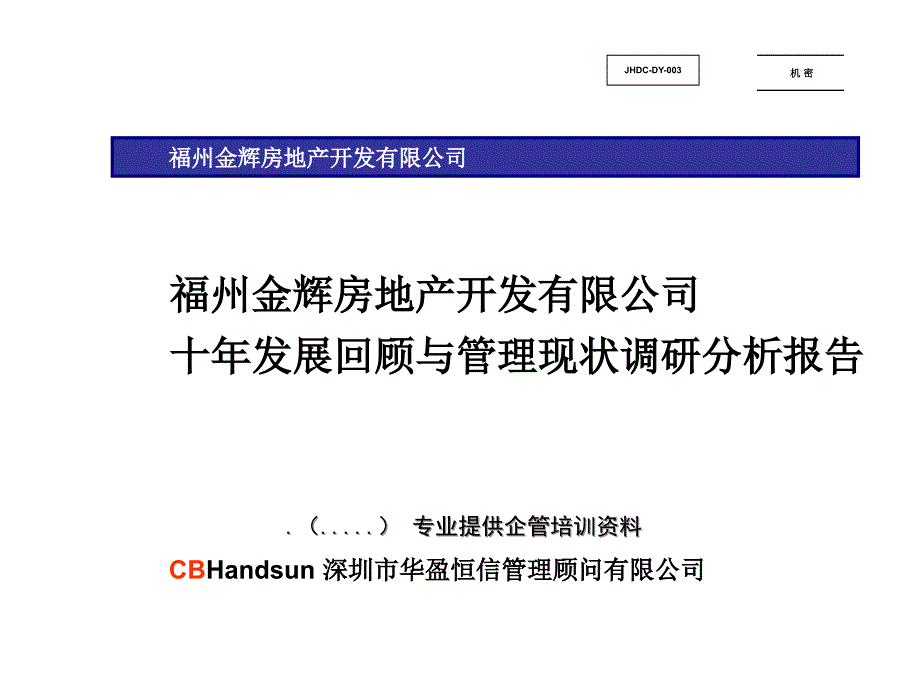 某公司十年发展回顾与管理现状分析报告课件_第1页