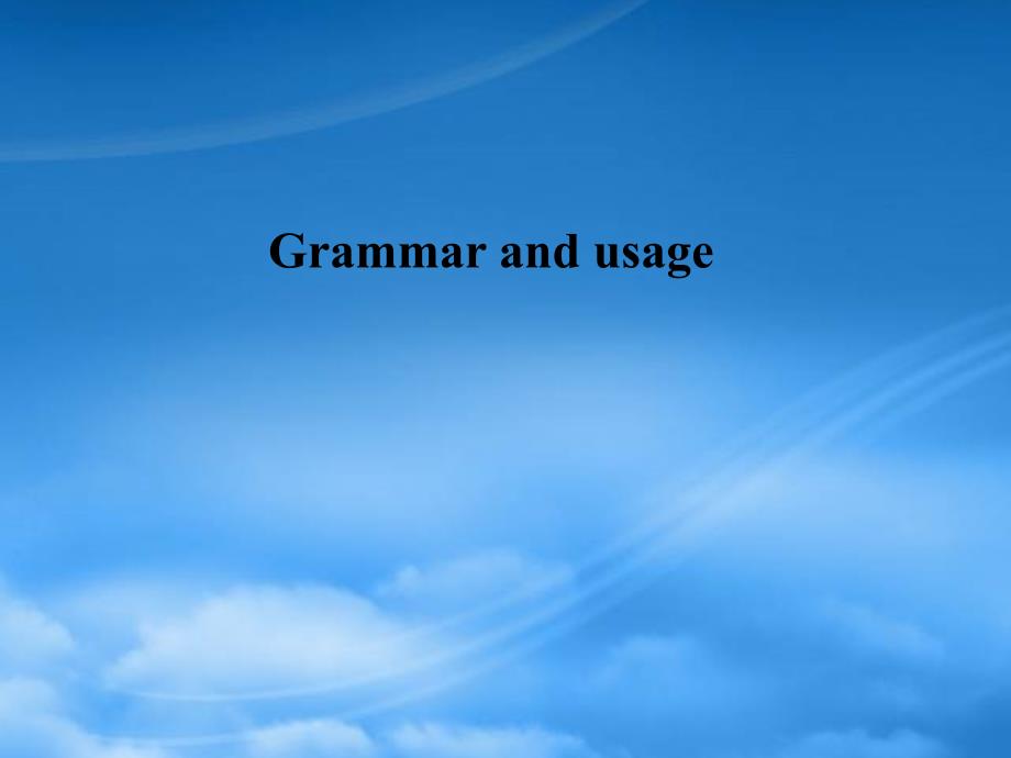 湖南省高三英语高考一轮复习：《M8Unit1Grammar-and-usage》(课件)(通用)_第1页