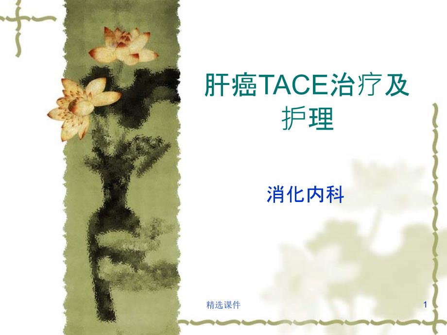 肝癌TACE治疗及护理课件_第1页