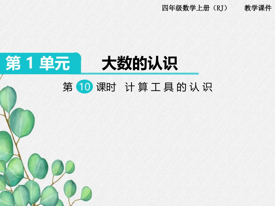 第11课时《计算工具的认识》课件-(公开课)2022年小学数学课件_第1页