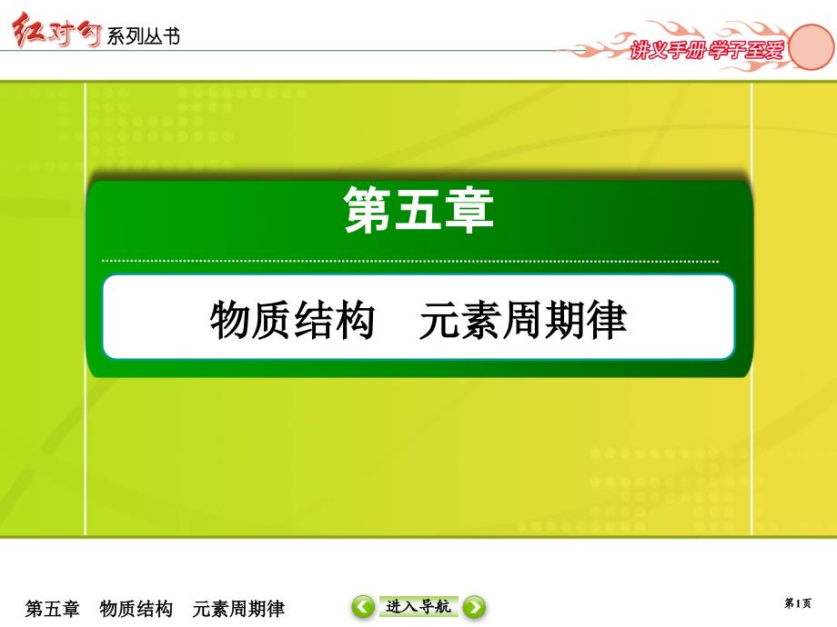 红对勾高三总复习RJ化学(2019高三)5-2-1考点一-元素周期表和元素周期律课件_第1页