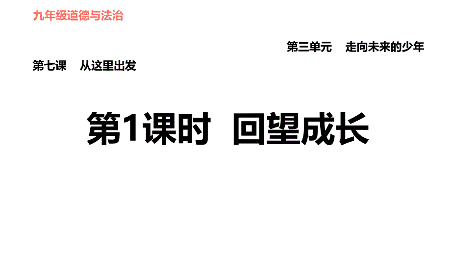 第课第课时回望成长训练课件春部编版道德与法治九年级下册_第1页