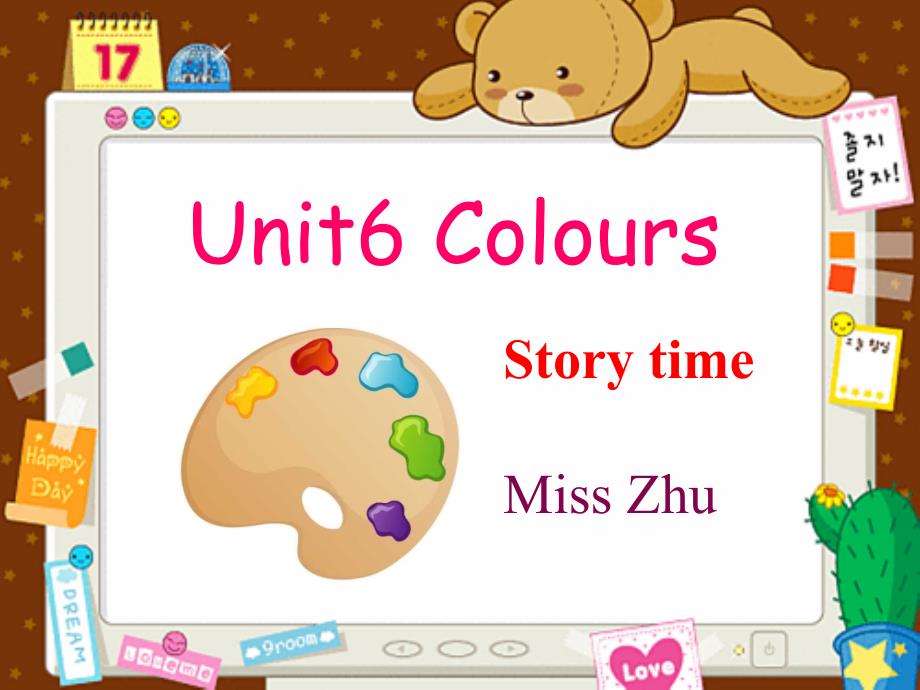 译林版三年级起点三年级上册英语《Unit-6-Colours-Story-time》(一等奖课件)-1_第1页