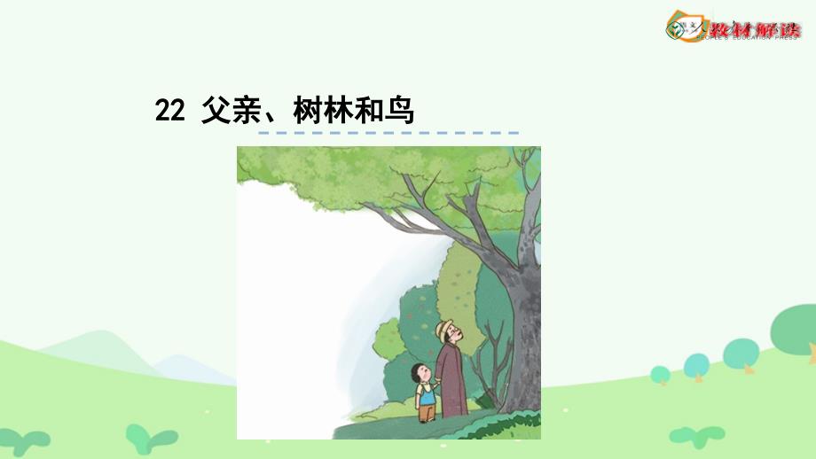 部编版三年级上册语文父亲树林和鸟(完美版)课件_第1页