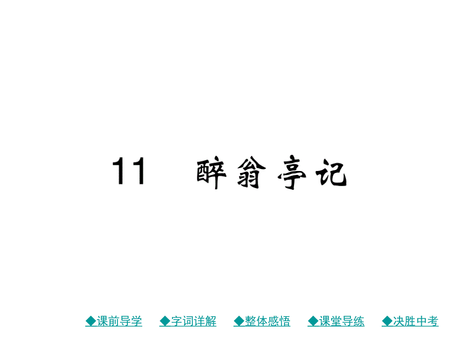 醉翁亭记--习题版课件_第1页