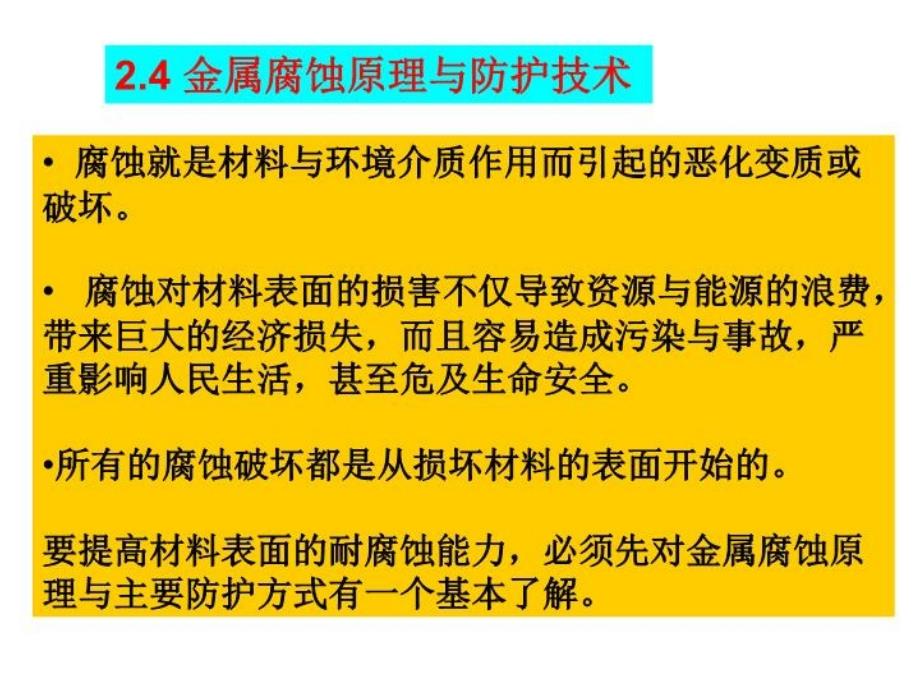 表面技术概论表面基础理论-腐蚀磨损课件_第1页