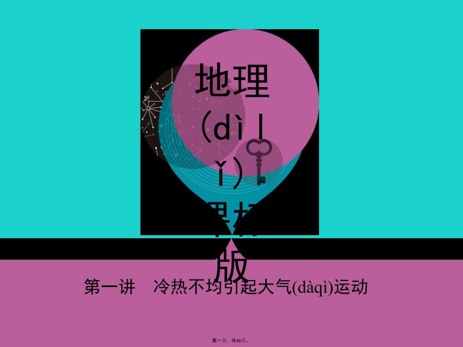 课标版高考地理一轮总复习第三单元地球上的大气第一讲冷热不均引起大气运动课件新人教版_第1页