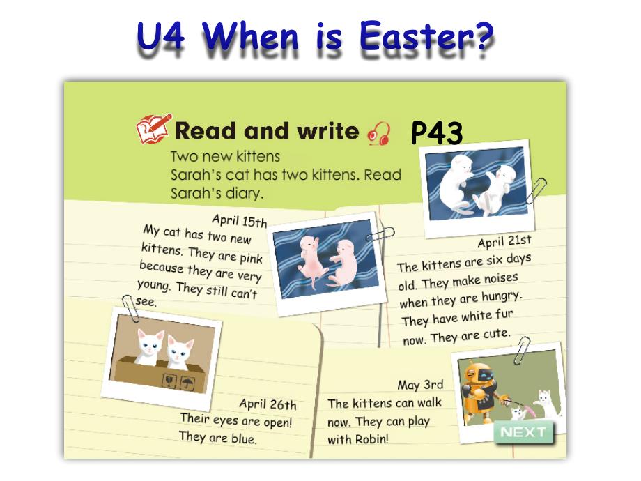 人教版PEP英语五年级下册Unit4-When-is-Easter-Read-and-write课件_第1页