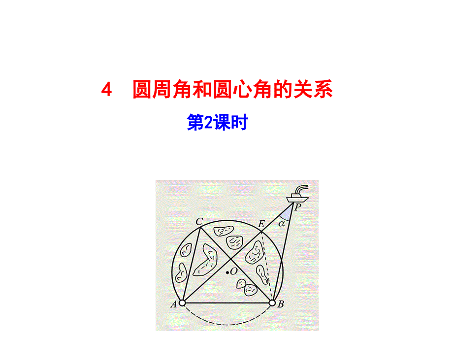 鲁版版数学九下多媒体教学课件4--圆周角和圆心角的关系--第2课时初三_第1页