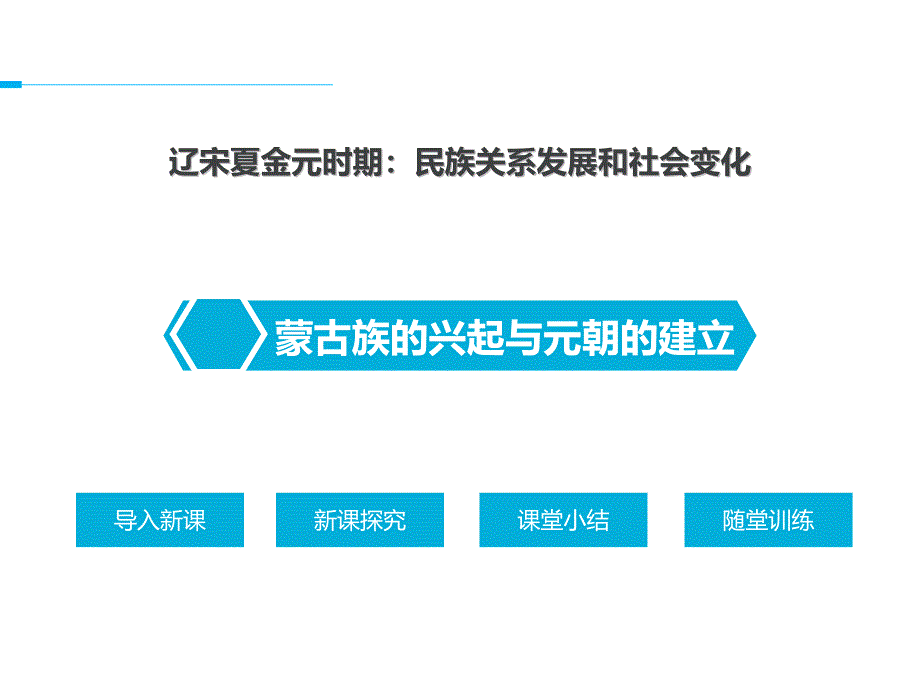 《蒙古族的兴起与元朝的建立》精美版课件_第1页