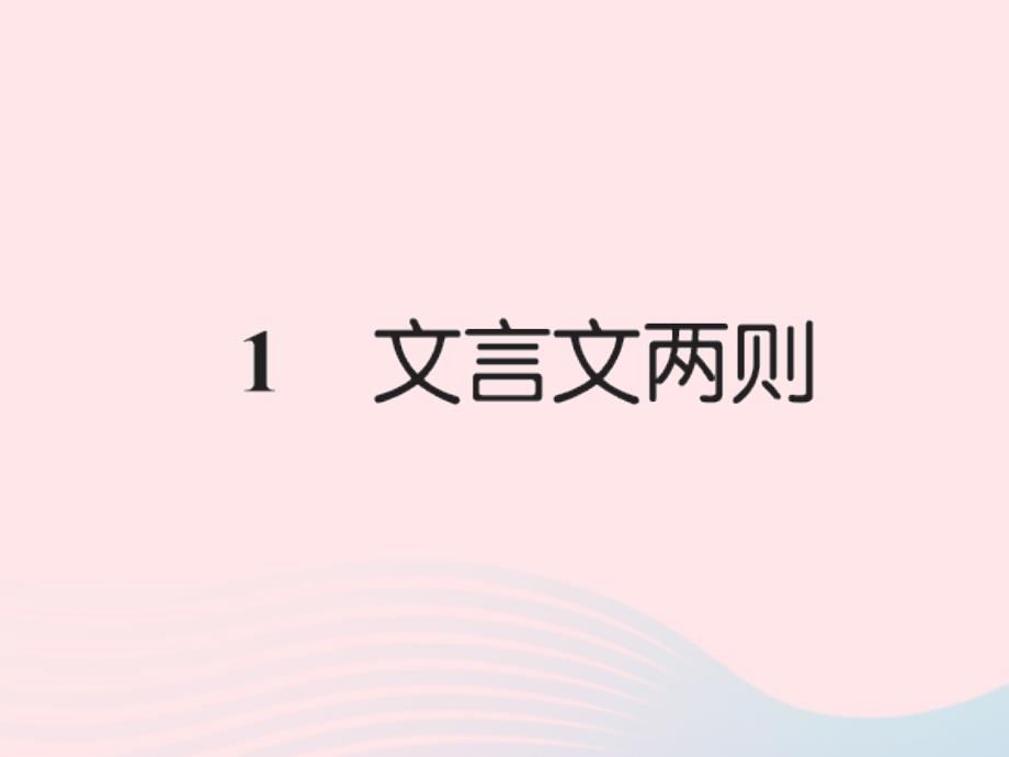 六年级数学下册第一组1文言文两则习题课件新人教版_第1页