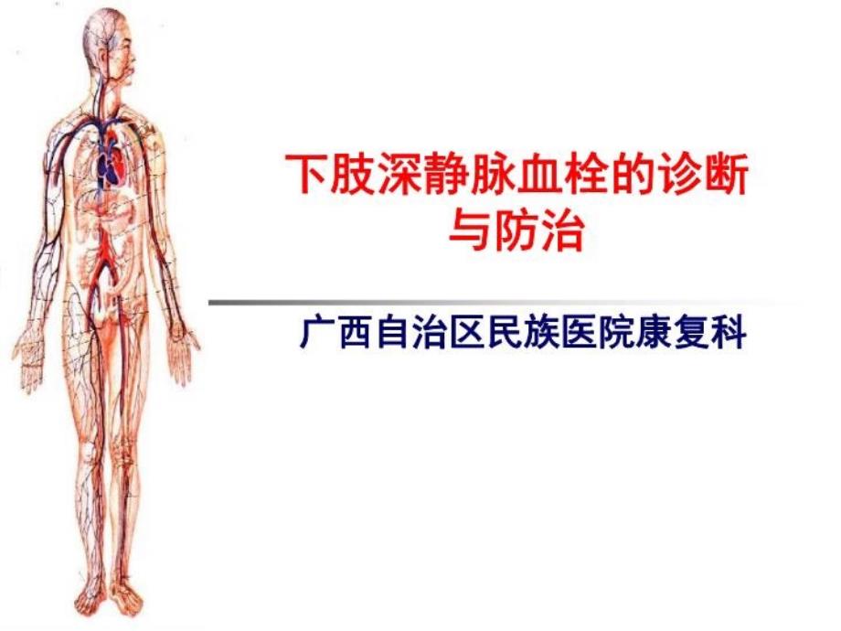 下肢深静脉血栓的诊断与治疗进展课件_第1页