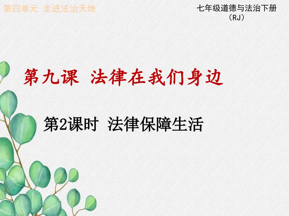 《法律保障生活-》课件-2022年部编版道法课件_第1页