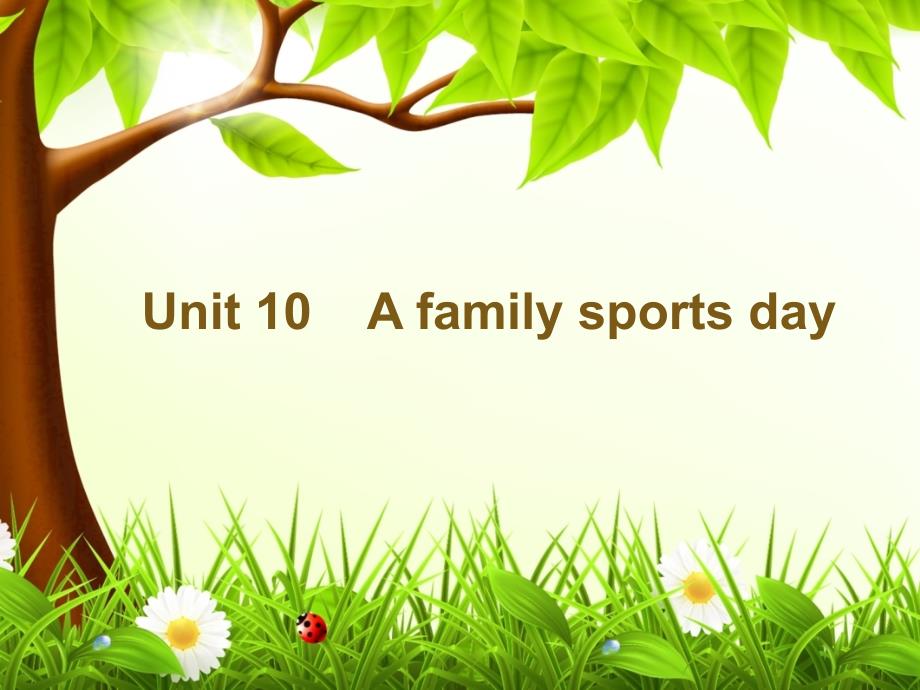 六年级下册英语《Unit-10-A-family-sports-day》辽师大版课件_第1页