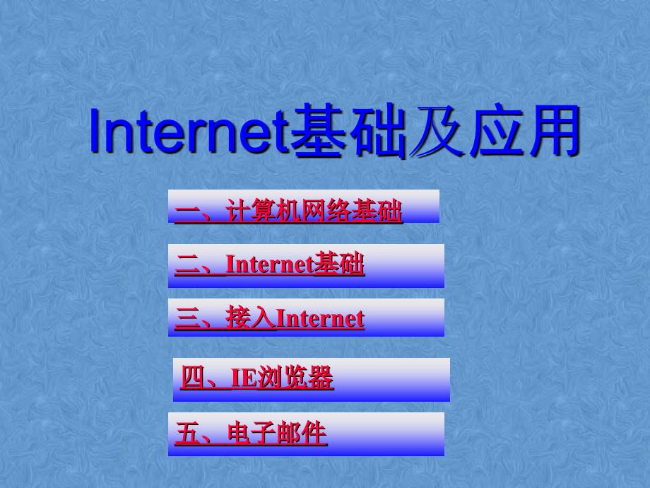 Internet基础及应用课件_第1页