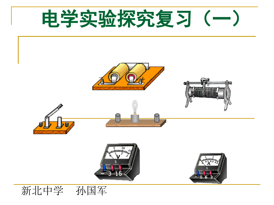 中考專題復習電學實驗探究一_第1頁