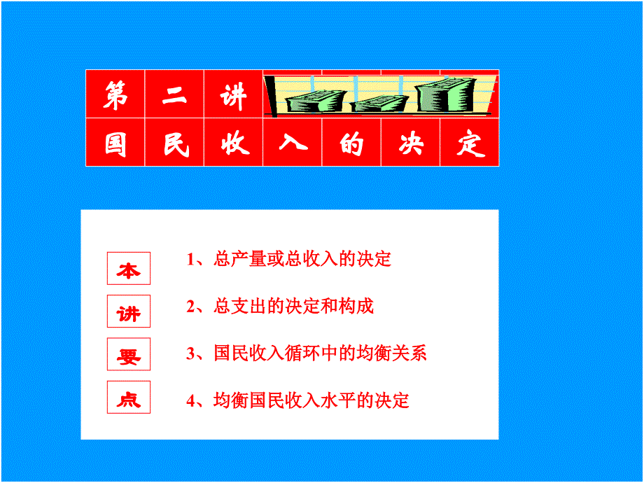 第二讲国民收入的决定讲本讲要点PPT优秀资料_第1页