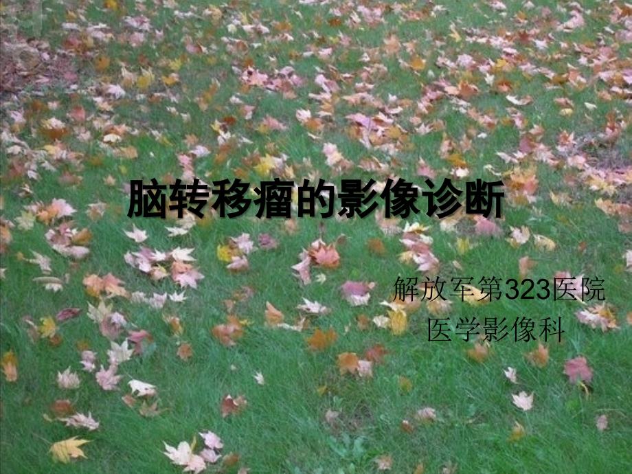 脑转移瘤-PPT_第1页