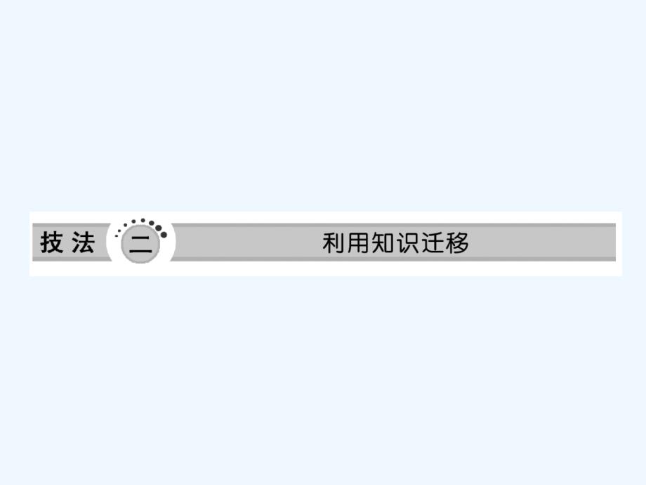 2011高考地理二轮三维设计 第二部分 第一讲 技法二 利用知识迁移课件_第1页