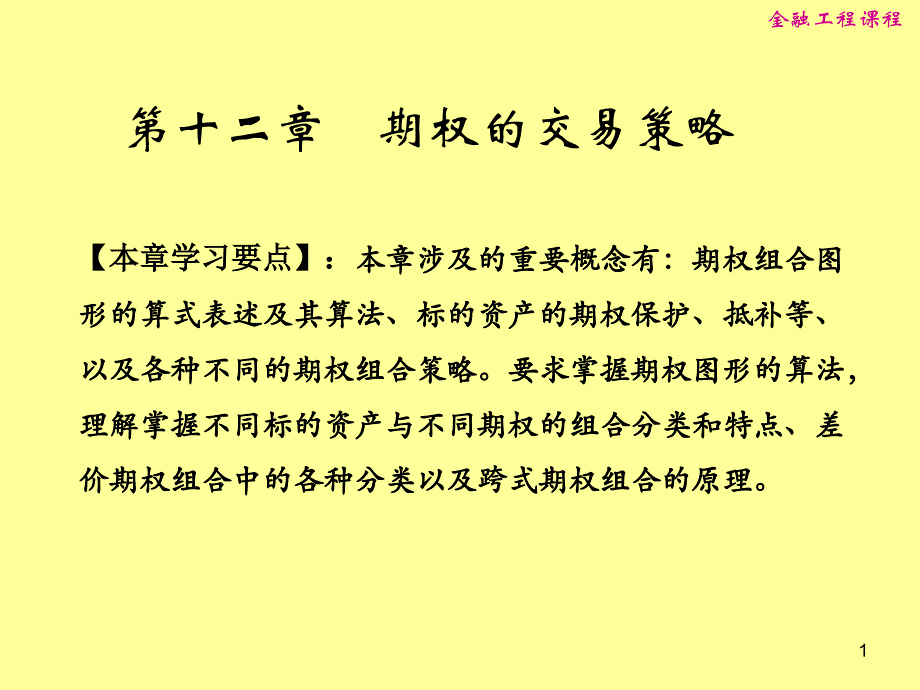 12期权的交易策略_第1页