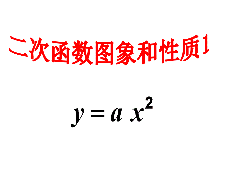 y=ax2的图象和性质_第1页