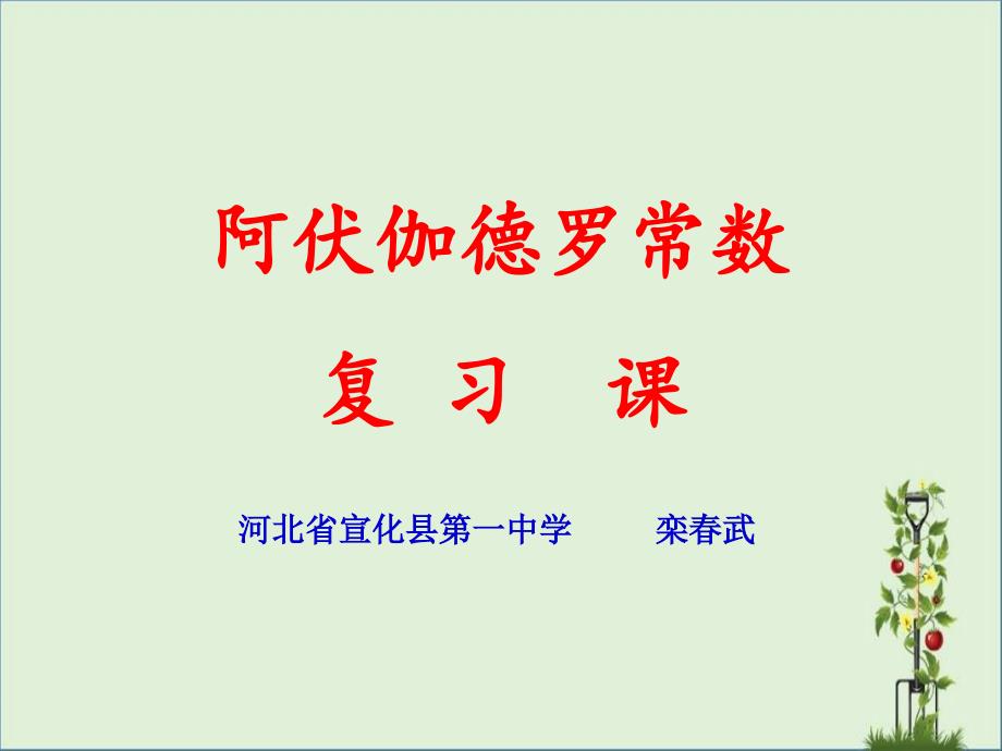 《阿伏伽德罗常数》专题复习课件_第1页