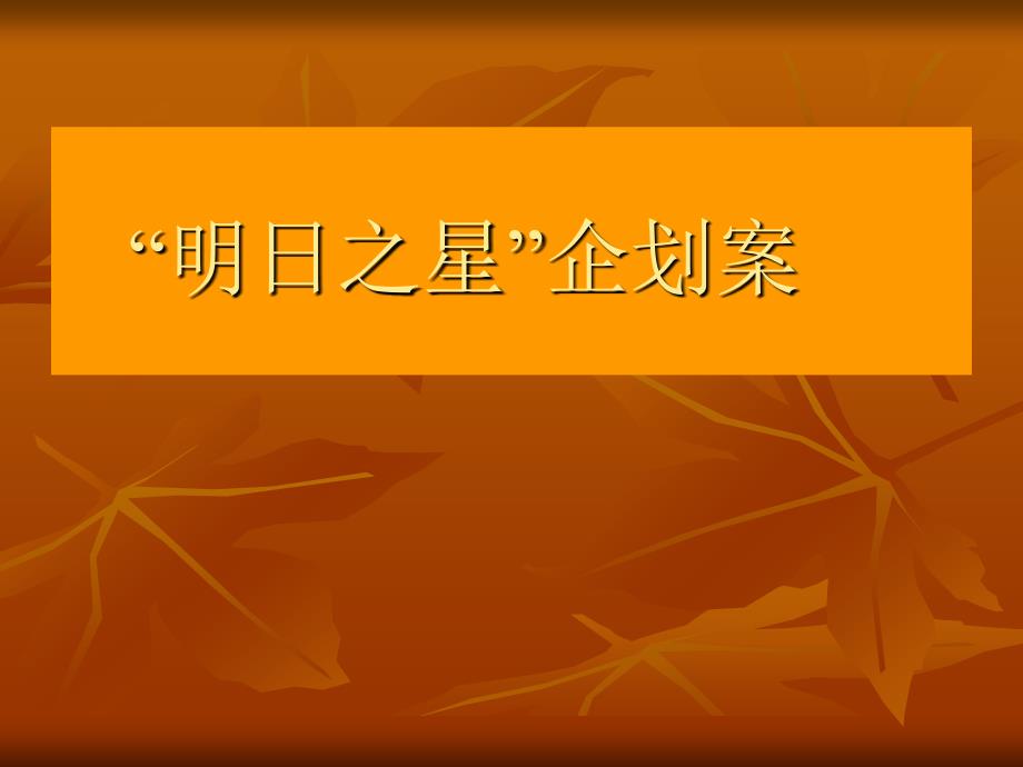 明日之星”增员企划案_第1页