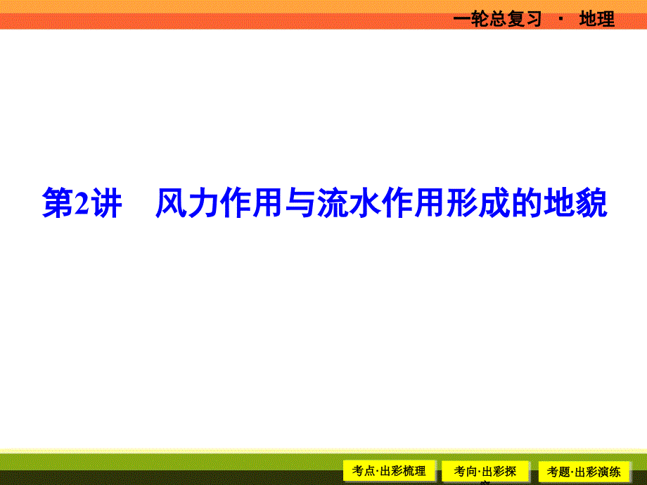 风力作用与流水作用形成的地貌_第1页