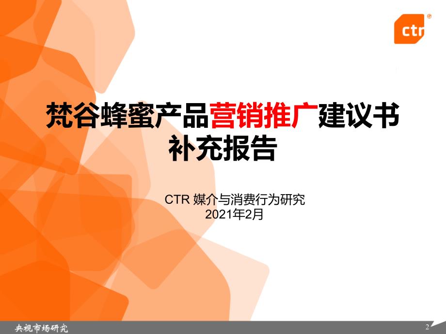 ctr梵谷蜂蜜产品营销推广建议书补充报告_第1页