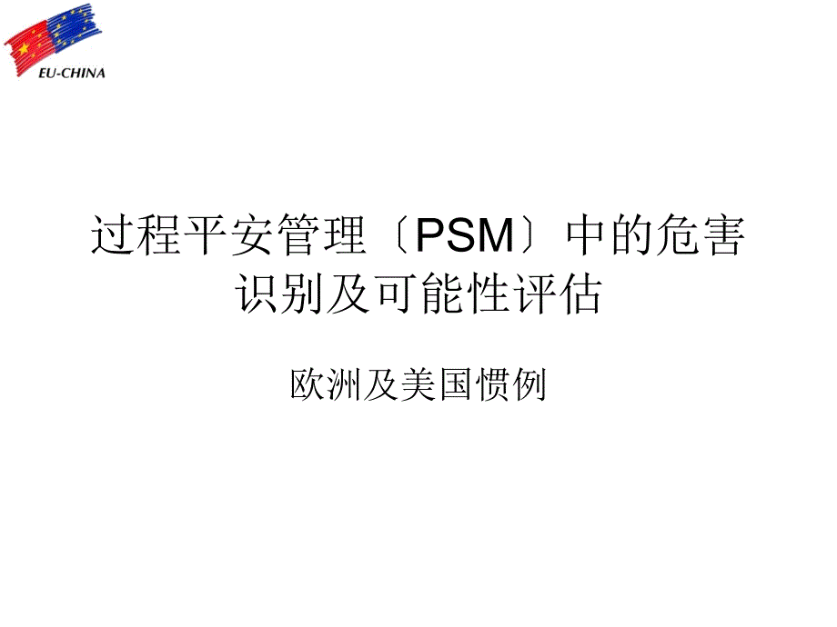 -过程安全管理（PSM）中的危害识别及可能性评估_第1页