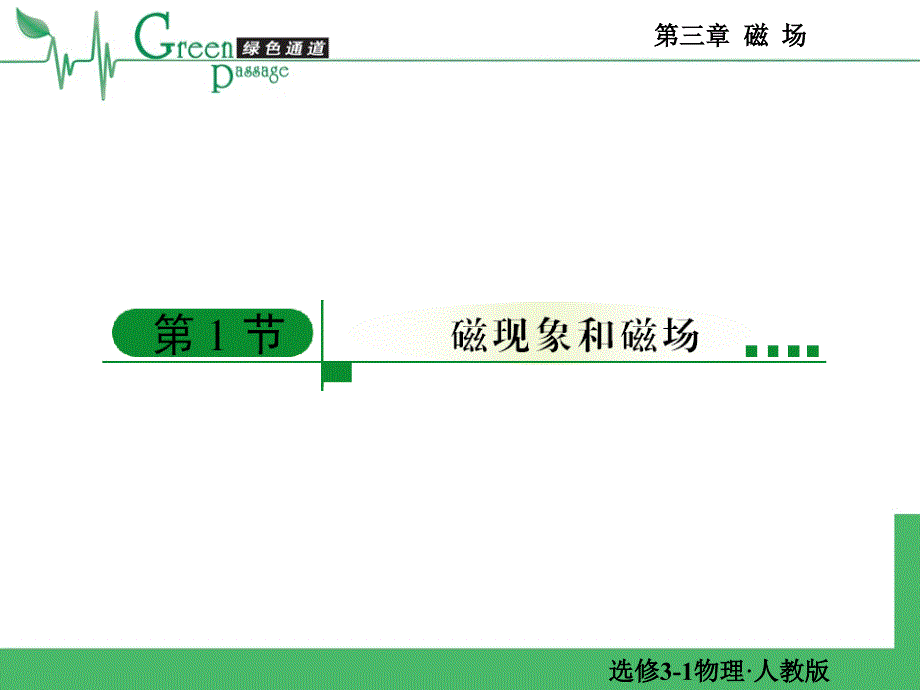 物理选修31磁场课件_第1页