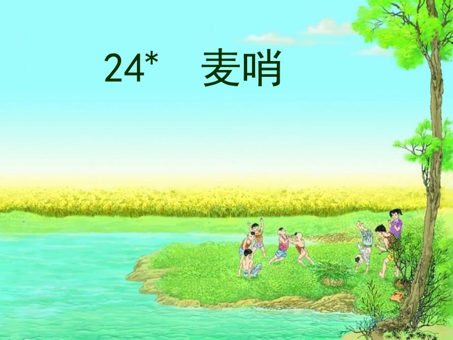 小学四年级语文课件-麦哨-_第1页