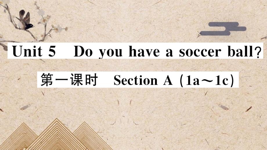 高阳县某中学七年级英语上册-Unit-5-Do-you-have-a-soccer-ball第一课时课件_第1页