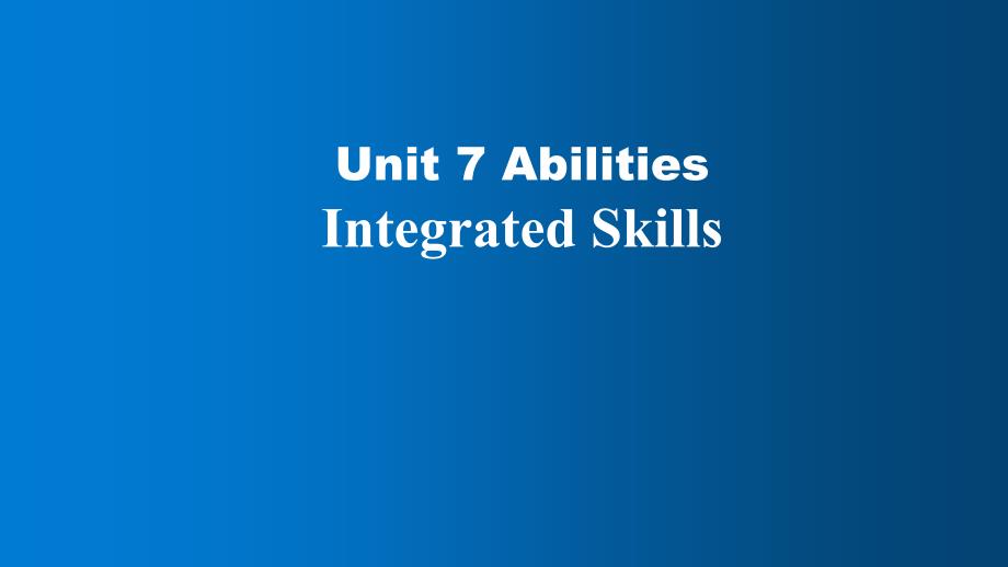 牛津譯林版七年級(jí)英語下冊(cè)(7B)Unit7-Integrated-SKills課件_第1頁