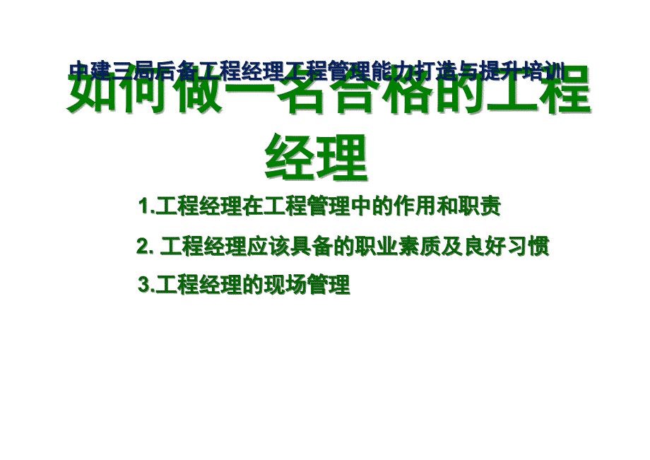 如何做好一名优秀的项目经理_第1页