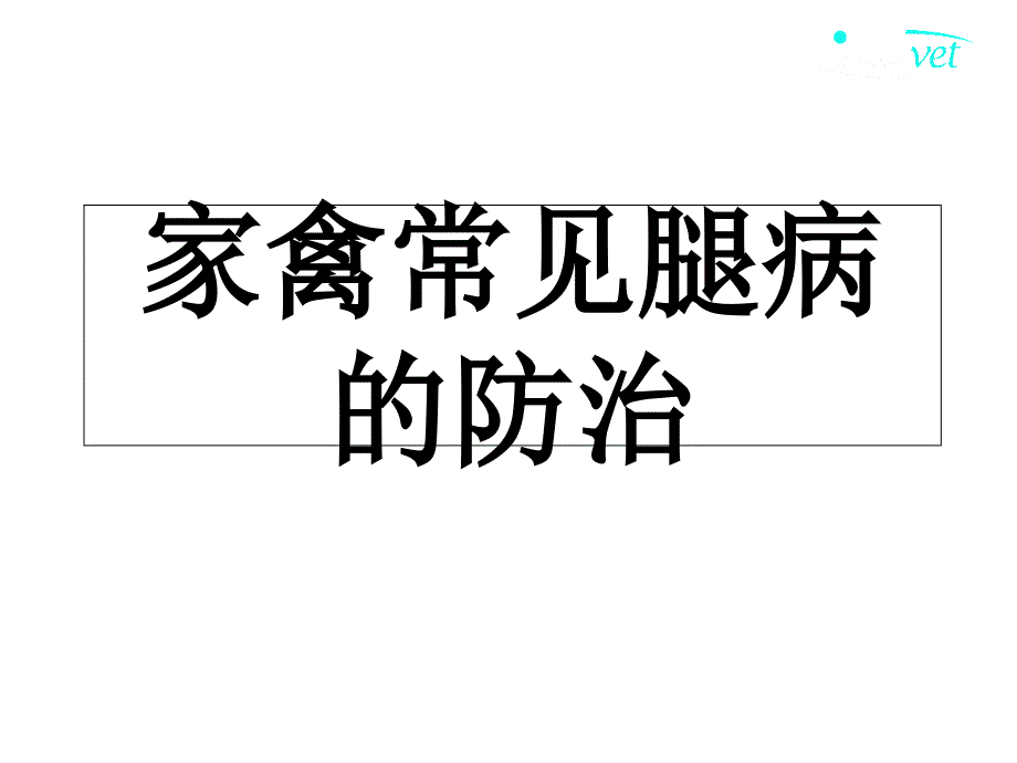 家禽常见腿病防治课件_第1页