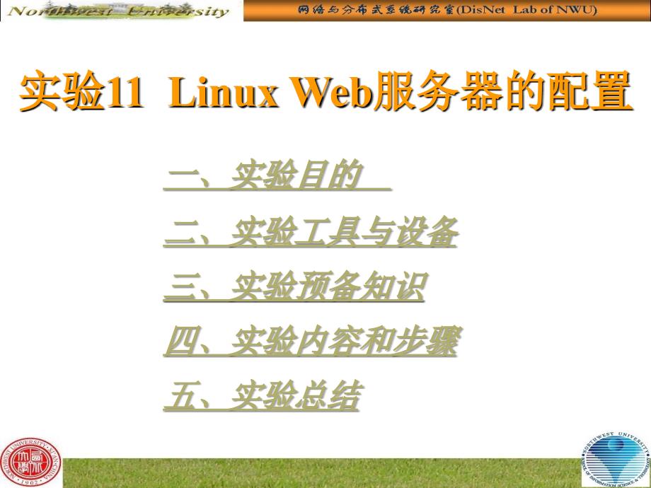 实验11LinuxWeb服务器配置_第1页