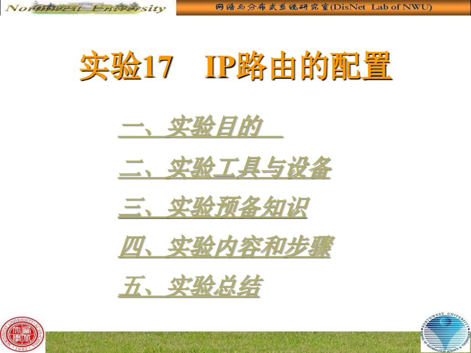 实验17IP路由配置_第1页