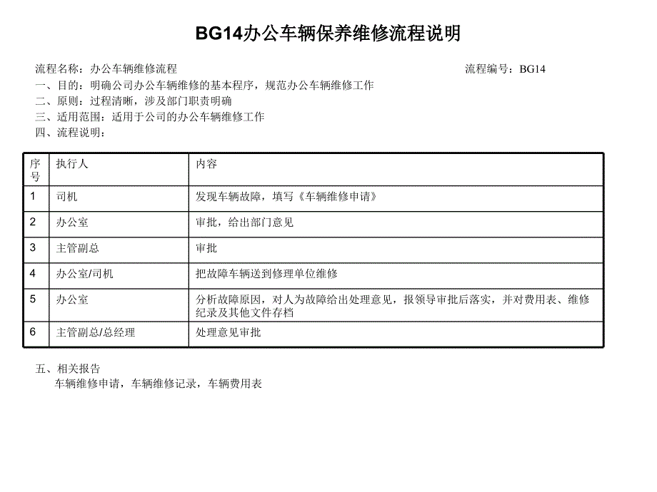 办公车辆保养维修流程_第1页