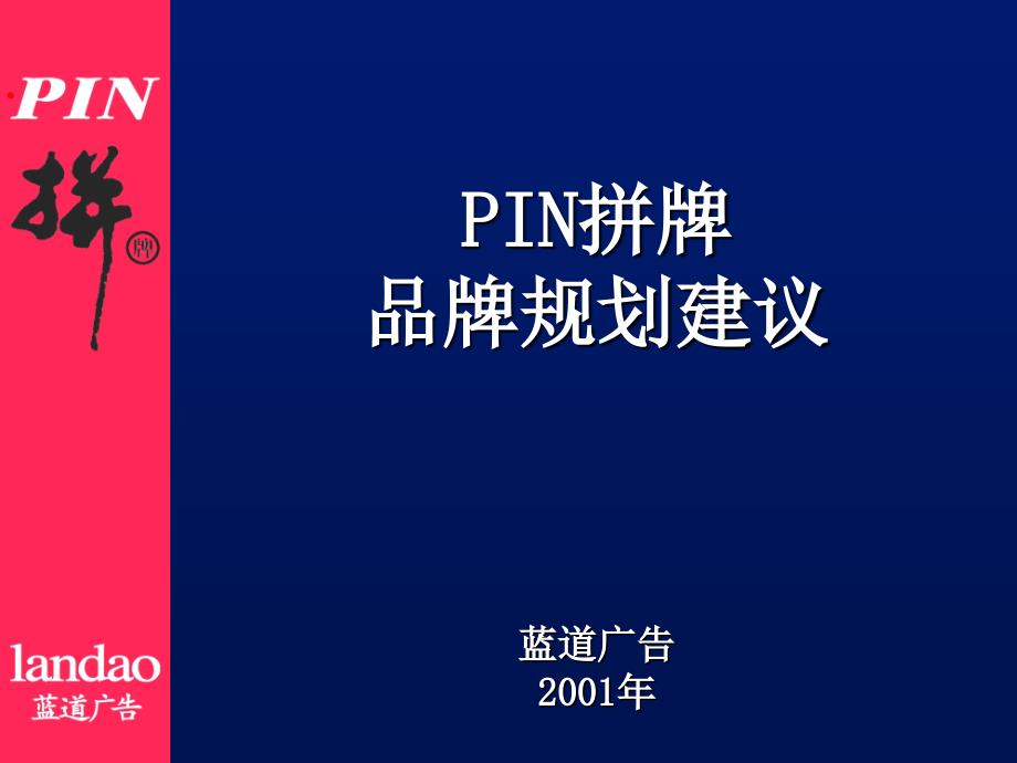 PIN拼牌品牌規(guī)劃建議_第1頁