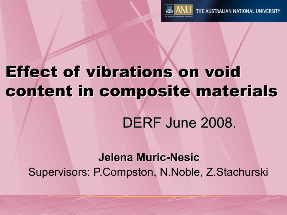 Vibration project Jelena Muric-Nesic ANU振动工程伊莲娜穆里奇内斯克Anu_第1页