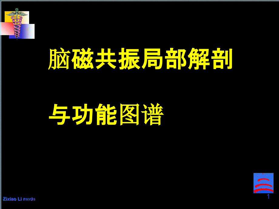 头颅磁共振图谱PPT课件_第1页