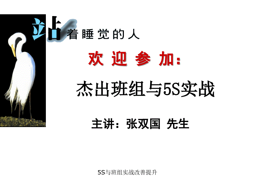 杰出班组与5S实战_第1页