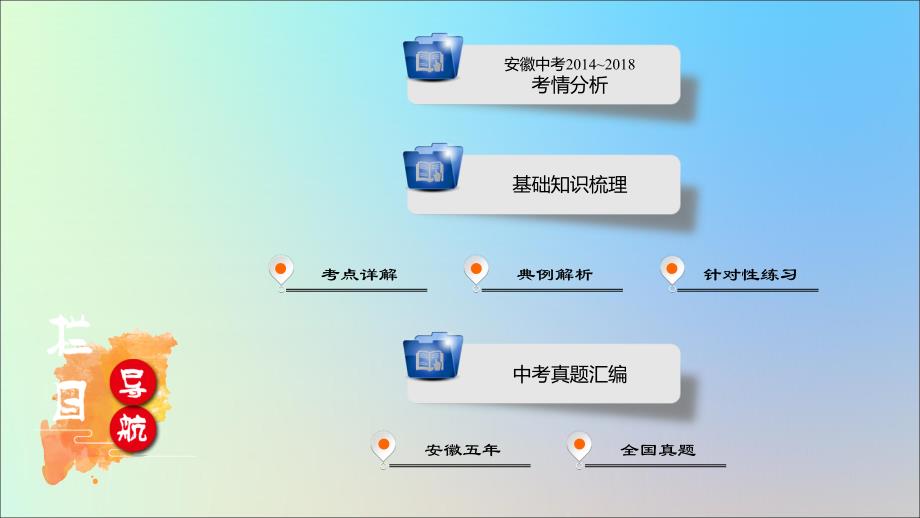 安徽省2019中考数学决胜一轮复习第4章三角形第1节角相交线与平行线课件_第1页